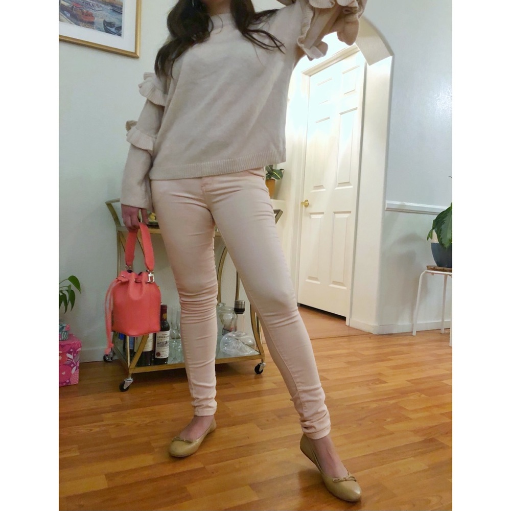 Light Pink Skinny Pants